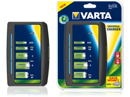 Chargeur de piles universel de marque Varta