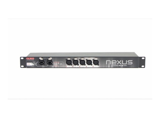 LSC • Convertisseur NEXUS Ethernet/DMX RDM 5 ports 2*RJ45 / 5*XLR 5 rackable 19"