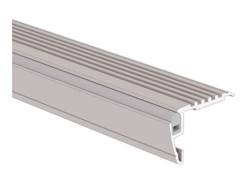 Profilé nez de marche STEKO-PLUS alu anodisé 3 m (Éclairage direct) - KLUS