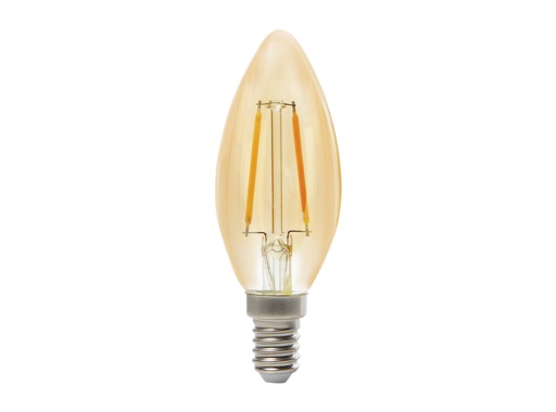 Lampe LED RETRO flamme claire 2,3W 230V E14 2400K 200lm 15000H • SYLVANIA