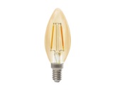 Lampe LED RETRO flamme claire 2,3W 230V E14 2400K 200lm 15000H • SYLVANIA-lampes-led
