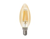 Lampe LED RETRO flamme claire 3,9W 230V E14 2400K 400lm 15000H • SYLVANIA-lampes-led