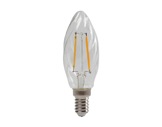 Lampe LED RETRO flamme claire torsadée 2,3W 230V E14 2700K 250lm 15000H • SLI-lampes-led