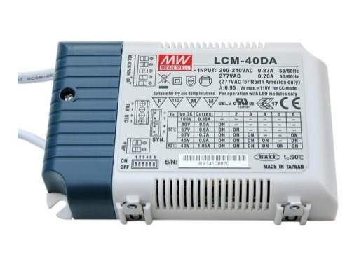 Alimentation &bull; 40W 350-1050mA 180-295 VAC DALI2