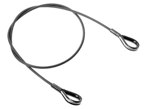 Elingue câble acier 8 mm - gaine transparente - CMU 700 kg - 4 m