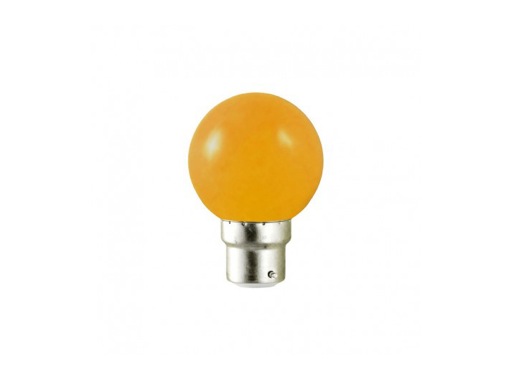 Lampe LED sphérique guirlande orange 1W 230V B22d IP20
