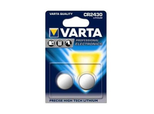 VARTA • Piles bouton Lithium CR2430 3V blister x 2