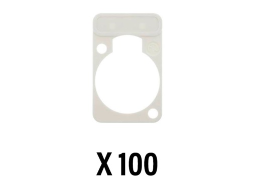 NEUTRIK • Boite de 100 supports marquages blanc serie D