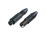 NEUTRIK &bull; Connecteur noir XLR3 m&acirc;le ou XLR3 femelle unisex-xlr