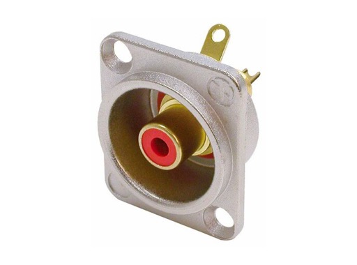 NEUTRIK • Embase RCA bague rouge format D