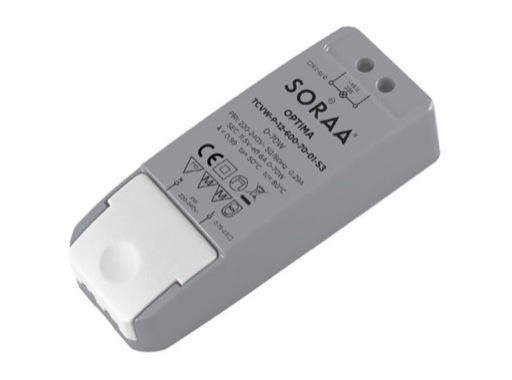 SORAA • Transformateur électronique graduable Optima TCVW 70W 12V