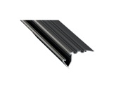 ESL • Nez de marche alu anodisé noir pour Led 1.00m (Eclairage direct et/ou ind)-profiles-et-diffuseurs-led-strip