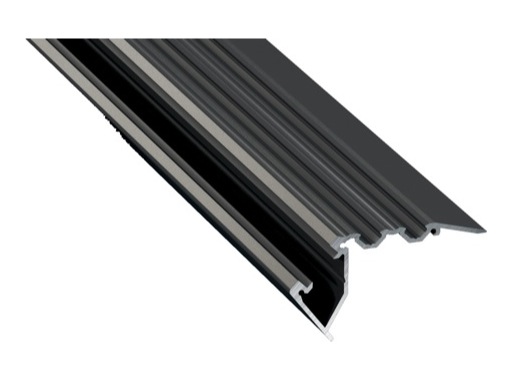 Profil rectangulaire en aluminium pour bande LED 1m noir