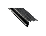 ESL • Nez de marche alu anodisé noir pour Led 2.00m (Eclairage direct et/ou ind)-profiles-et-diffuseurs-led-strip