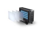 Projecteur X BRICK Full RGBW 32 x 20 W IP65 8° noir + filtres holographiques - D-wall-washers-asymetriques-et-cyclo