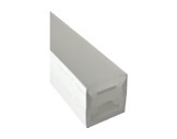 PROFILÉ • NEONLED silicone blanc 1 m + diffuseur opaline soft version Front-profiles-et-diffuseurs-led-strip