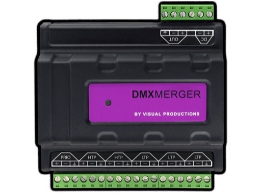 VISUAL PRODUCTIONS • DIN Rail DMX Merger
