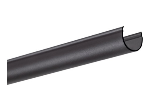 Diffuseur ovale opaline noir 3 m pour profilés gamme DOUBLE - KLUS