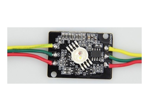 DENEB • LED DOT PCB RGBW 5 V 4 W IP20 fond noir SW2811, sachet de 20 pièces