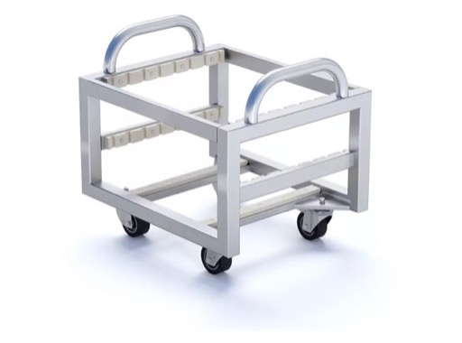 QUICKTRUSS &bull; Chariot de transport pour 8 embases lourdes STBL600