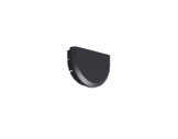 Embout noir pour diffuseur ovale de profilés gamme DOUBLE - KLUS-accessoires-de-profiles-led-strip