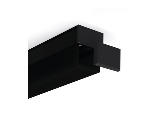 Embout noir pour diffuseur carré de profilés gamme DOUBLE - KLUS