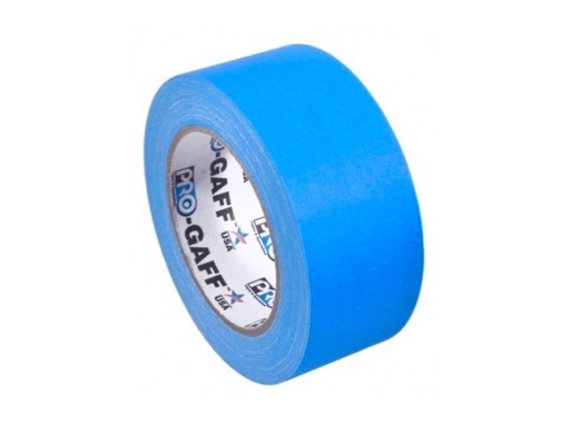ADHESIF • Gaffer fluorescent bleu 50mm x 25m