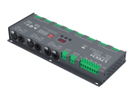 ESL • Driver ledstrip boitier métal DMX RGB 24 x 3A