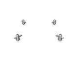 QUICKTRUSS • jeu de 4 demi-connecteurs avec goupilles+écrous de sécurité pour pl-lestage-en-beton-arme
