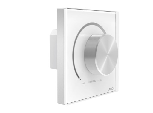 ESL • Gradateur LED 6-300W 240V 1Circuit mural bouton rot.