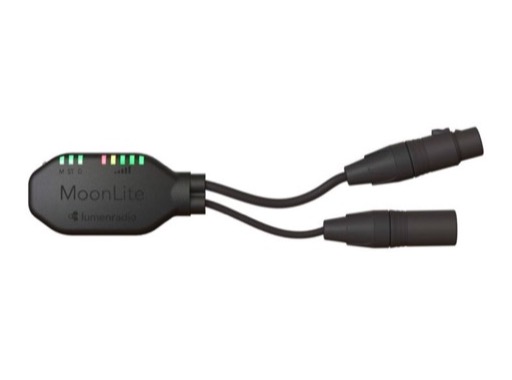 LUMENRADIO • MoonLite Émetteur / récepteur DMX HF 1 univers Bluetooth sur batterie