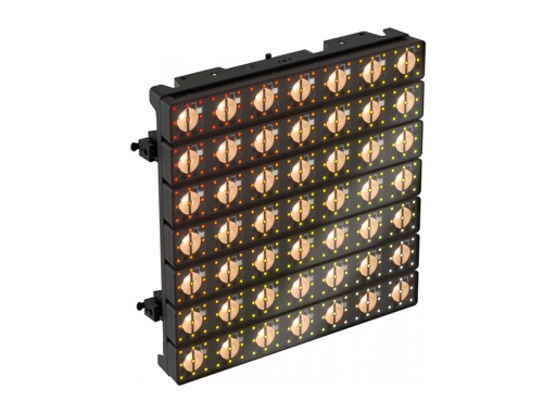 Dalle double matrices 7x7 LED 2700 K 5° + 21x21 LED RGBW vidéo IP65 - PROLIGHTS