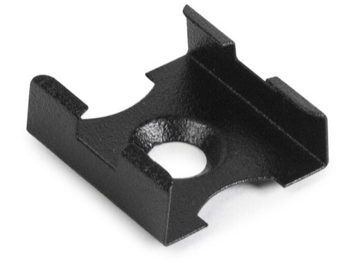 Clip fixation noir pour profil&eacute; gamme SILER - KLUS