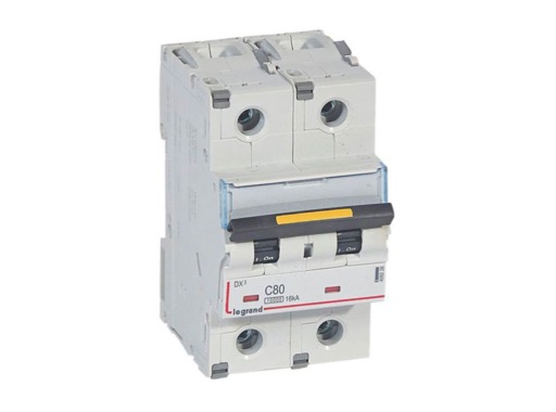 LEGRAND • Disjoncteur 2P C80A 10000A/16kA DX3