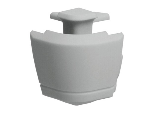 Embout d'angle à 90 ° de nez de marche alu pour gamme LED693 - KLUS