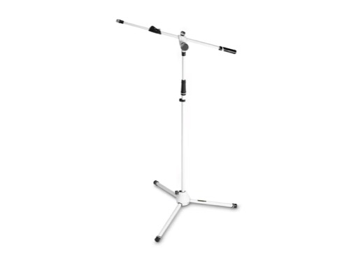 Pied Micro sur Trépied Perchette Télescopique 2 Points blanc - GRAVITY