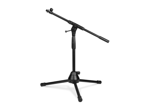 GRAVITY • Support de microphone de la série Touring avec base repliable en forme de trépied et perchette télescopique à 2 points