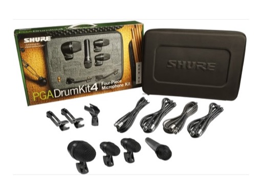 SHURE &bull; Mallette 4 micros batterie