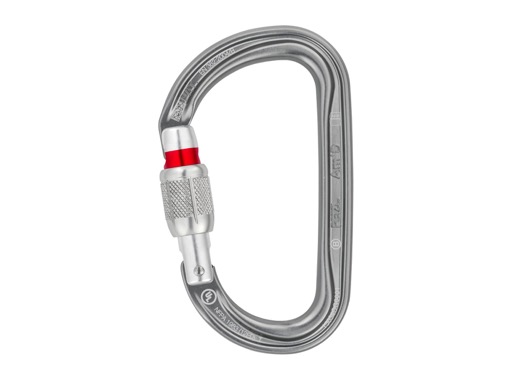 PETZL • Mousqueton asymétrique Am’D Screw-Lock gris