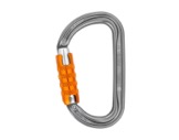 PETZL • Mousqueton asymétrique Am’D Triact-Lock gris-mousquetons