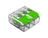 WAGO Green • Paquet de 50 bornes de connexion sans outils 3 X 0,08 à 4mm2 souple-barettes-de-connexion-wago