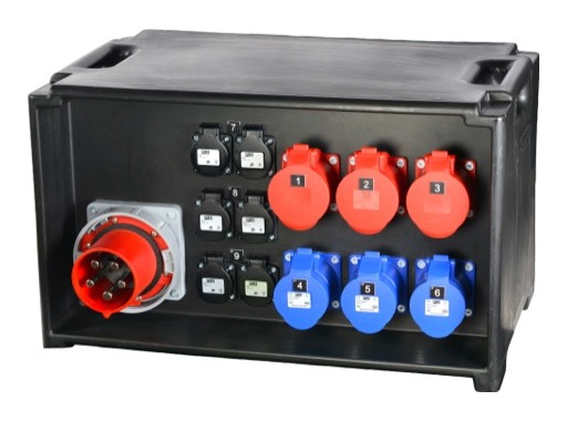 BOITIER • 125A 30mA Tetra => 3x32A Tétra + 3x32A Mono + 6x16A sur 6xPC16