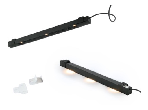 Gamme lin&eacute;aires Gekko Grid LEDs blanches 2,1 W - LJUSDESIGN