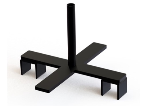 Support de contrepoids avec barre diam 25 mm pour support d'&eacute;cran LED LWS - VMB