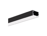 Profil&eacute; GLAZA LL alu anodis&eacute; noir 2 m (sans diffuseur) - KLUS-profiles-led-strip