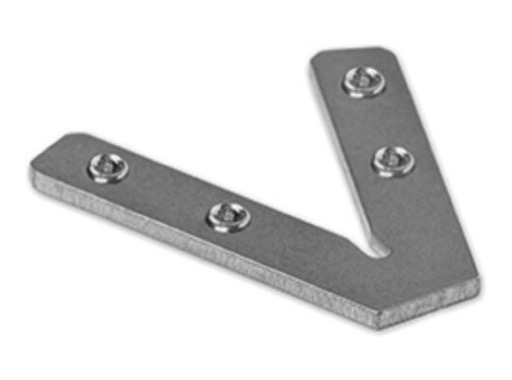 Raccord s&eacute;rie double alu 45&deg; horizontal - KLUS