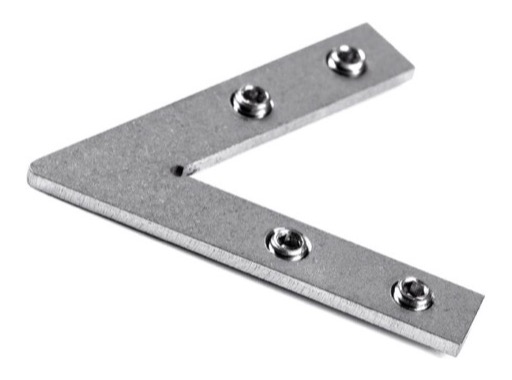 Raccord s&eacute;rie double alu 60&deg; horizontal - KLUS