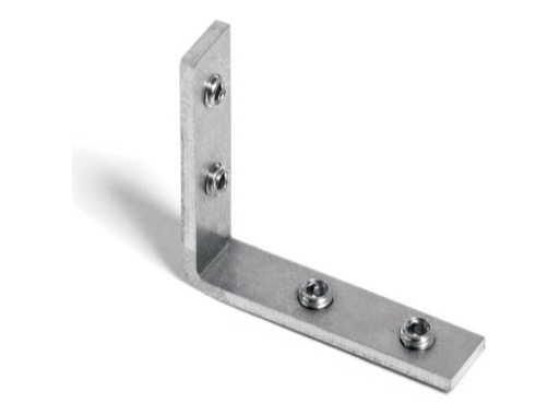 Raccord s&eacute;rie double alu 90&deg; vertical - KLUS