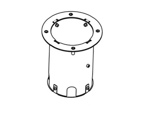 Pot d&rsquo;encastrement inox pour projecteurs s&eacute;rie MYRA 1 - DTS