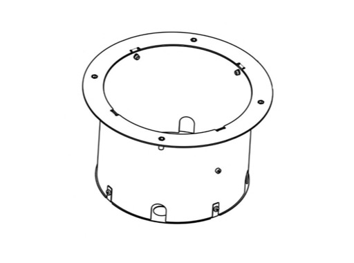 Pot d&rsquo;encastrement inox pour projecteurs s&eacute;rie MYRA 12 - DTS